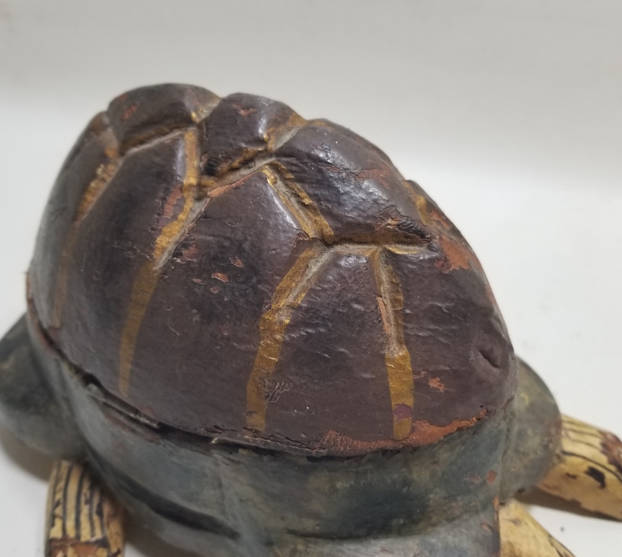 OSMANLI DÖNEMİ EL YAPIMI KAPLUMBAĞA FORMLU TEKKE İŞİ TESPİH KUTUSU