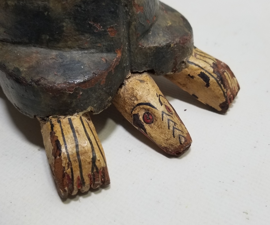 OSMANLI DÖNEMİ EL YAPIMI KAPLUMBAĞA FORMLU TEKKE İŞİ TESPİH KUTUSU