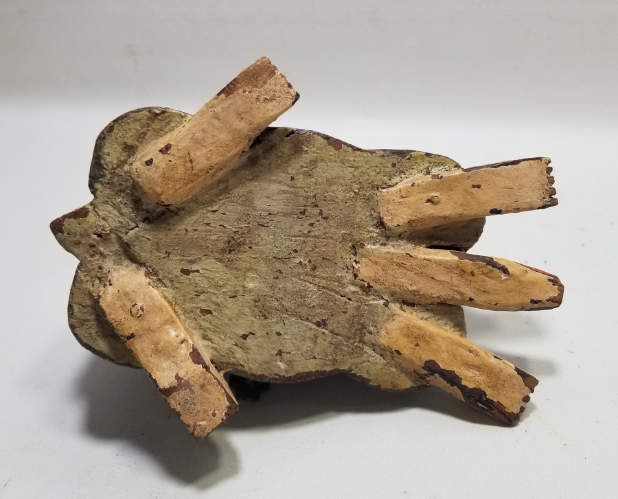 OSMANLI DÖNEMİ EL YAPIMI KAPLUMBAĞA FORMLU TEKKE İŞİ TESPİH KUTUSU