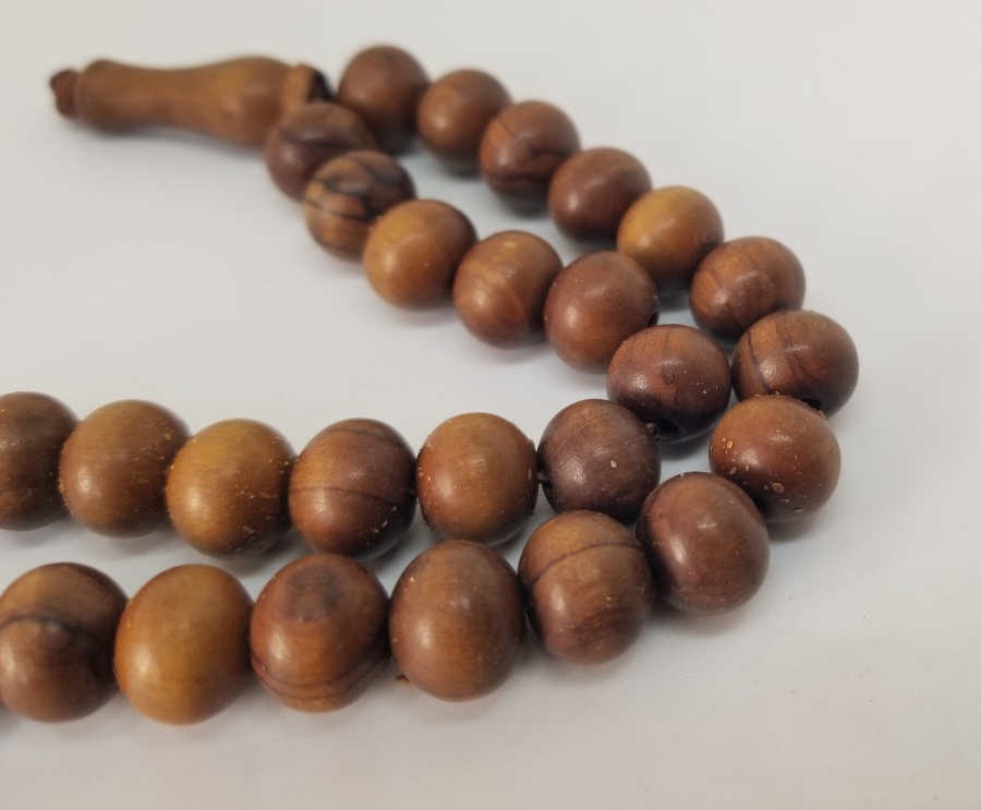 EL YAPIMI ANTİKA AHŞAP TESPİH