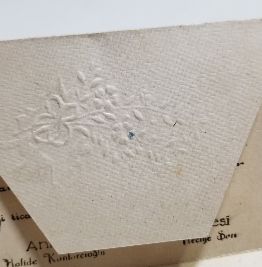 İKİ ADET ANTİKA DAVETİYE