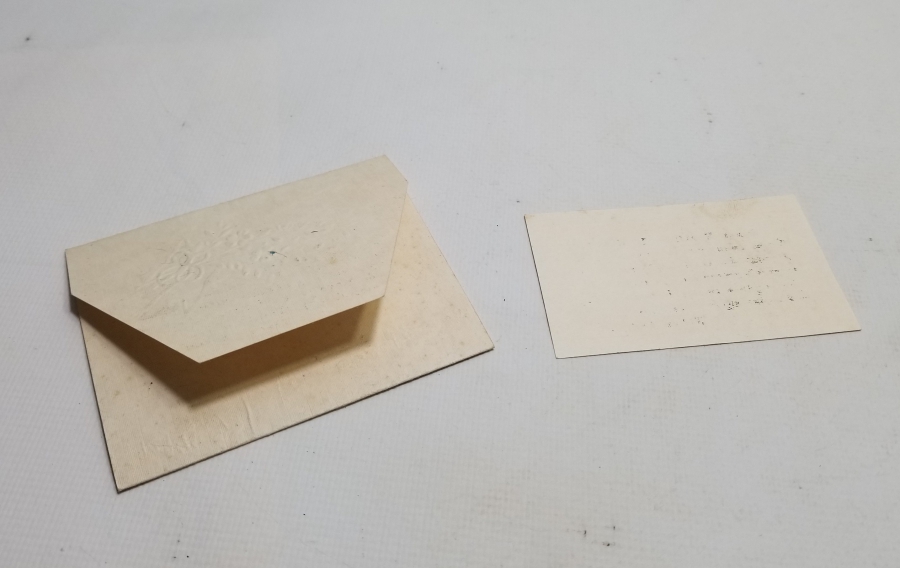 İKİ ADET ANTİKA DAVETİYE