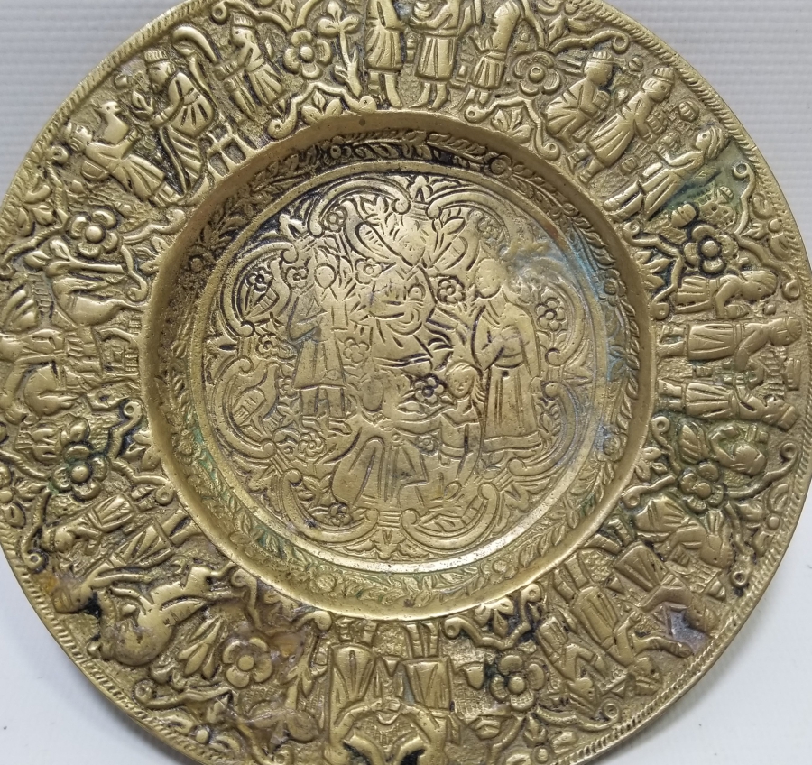 KABARTMA İŞÇİLİKLİ ANTİKA PİRİNÇ İFTARİYELİK