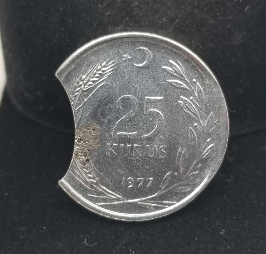 1977 YILI HATALI BASIM 25 KURUŞ