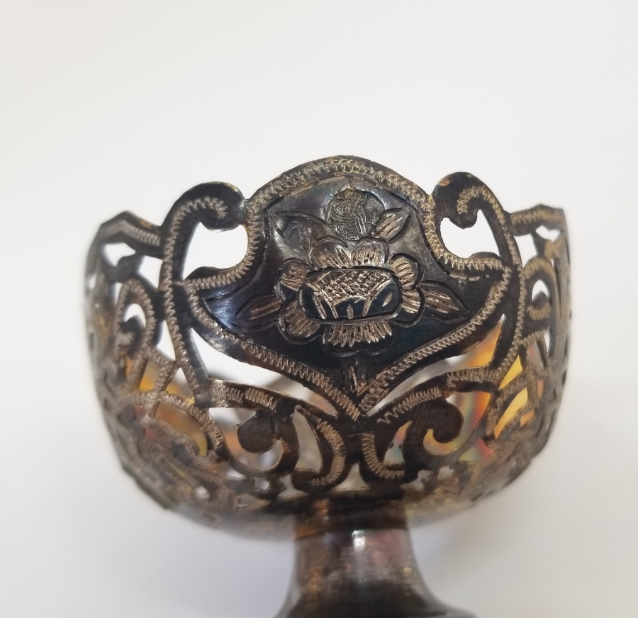 TESTERE İŞÇİLİKLİ VE TUĞRALI OSMANLI DÖNEMİ FİNCAN ZARFI