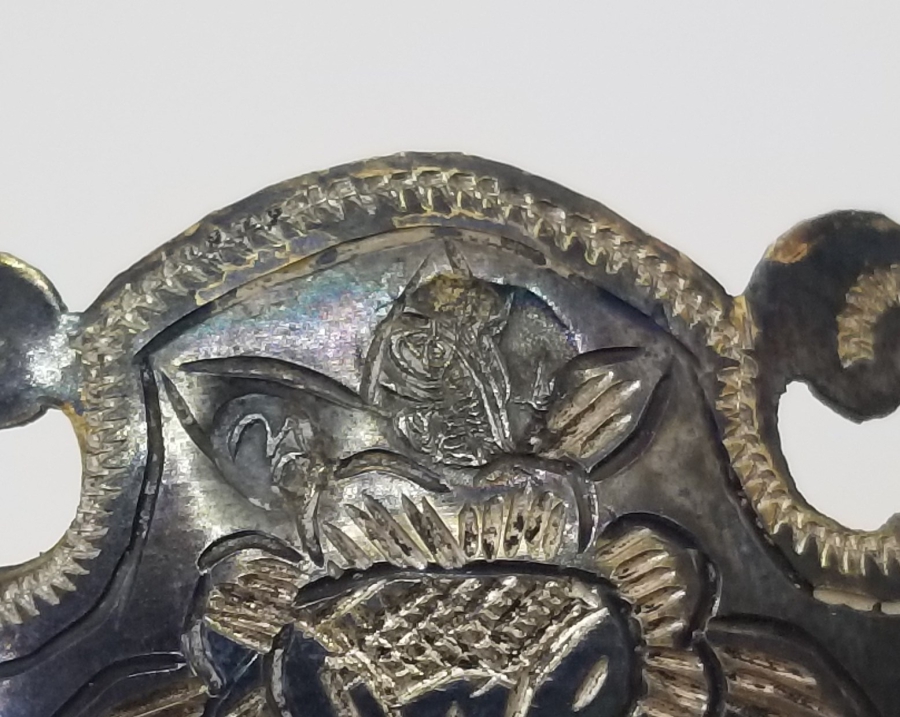 TESTERE İŞÇİLİKLİ VE TUĞRALI OSMANLI DÖNEMİ FİNCAN ZARFI