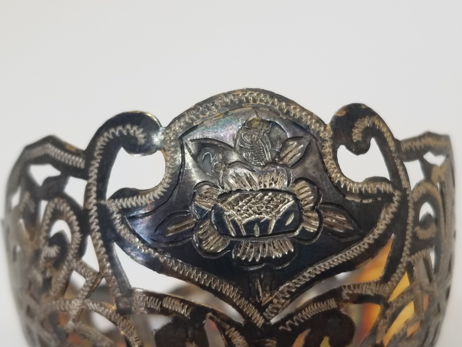 TESTERE İŞÇİLİKLİ VE TUĞRALI OSMANLI DÖNEMİ FİNCAN ZARFI