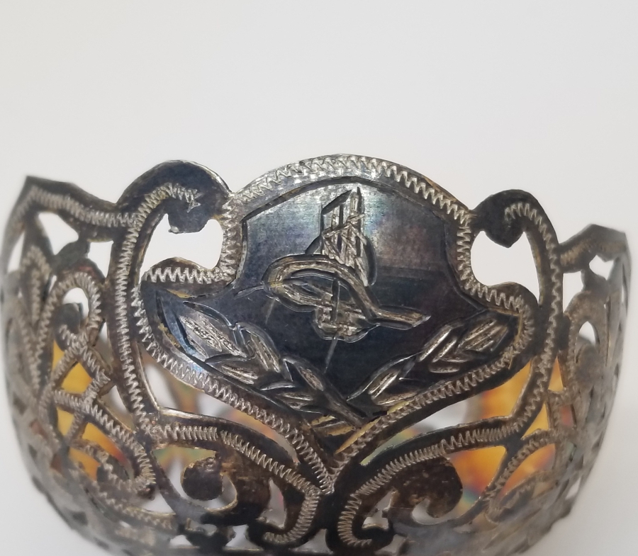 TESTERE İŞÇİLİKLİ VE TUĞRALI OSMANLI DÖNEMİ FİNCAN ZARFI