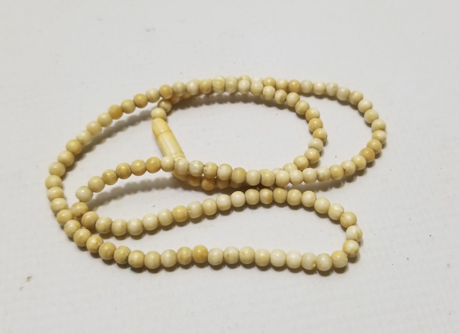 OSMANLI DÖNEMİ EL YAPIMI FİLDİŞİ GERDANLIK