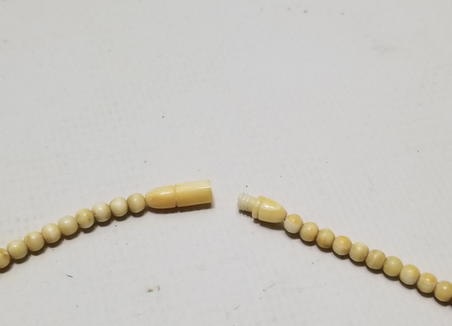 OSMANLI DÖNEMİ EL YAPIMI FİLDİŞİ GERDANLIK