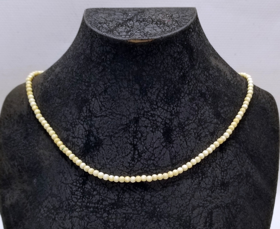 OSMANLI DÖNEMİ EL YAPIMI FİLDİŞİ GERDANLIK