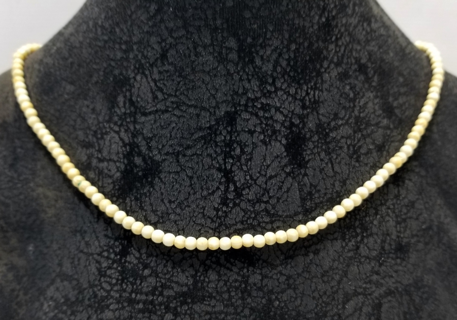 OSMANLI DÖNEMİ EL YAPIMI FİLDİŞİ GERDANLIK