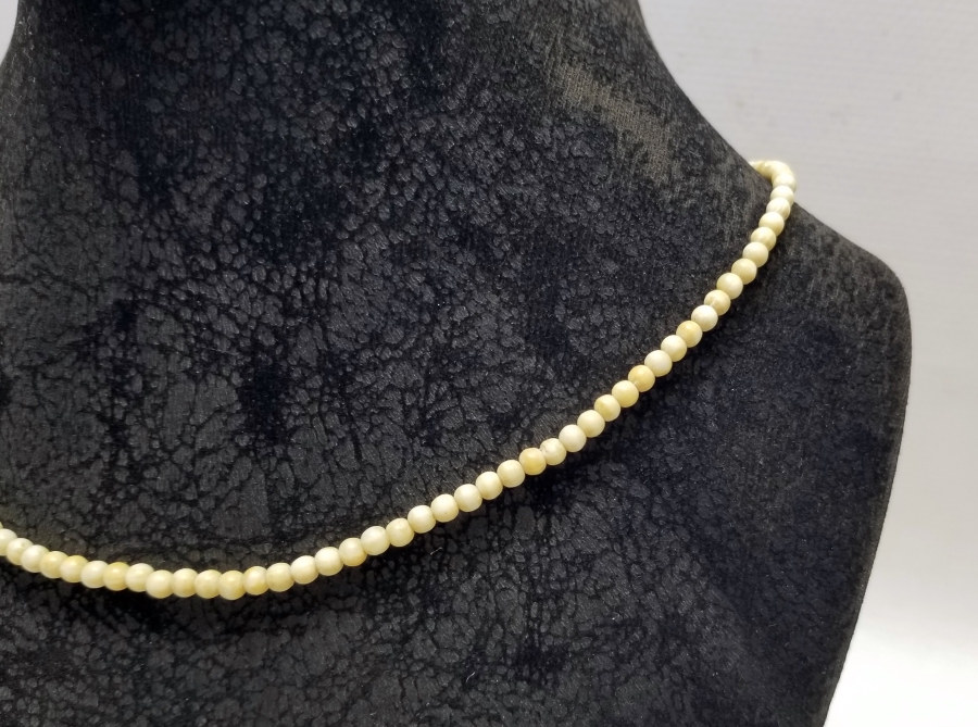 OSMANLI DÖNEMİ EL YAPIMI FİLDİŞİ GERDANLIK