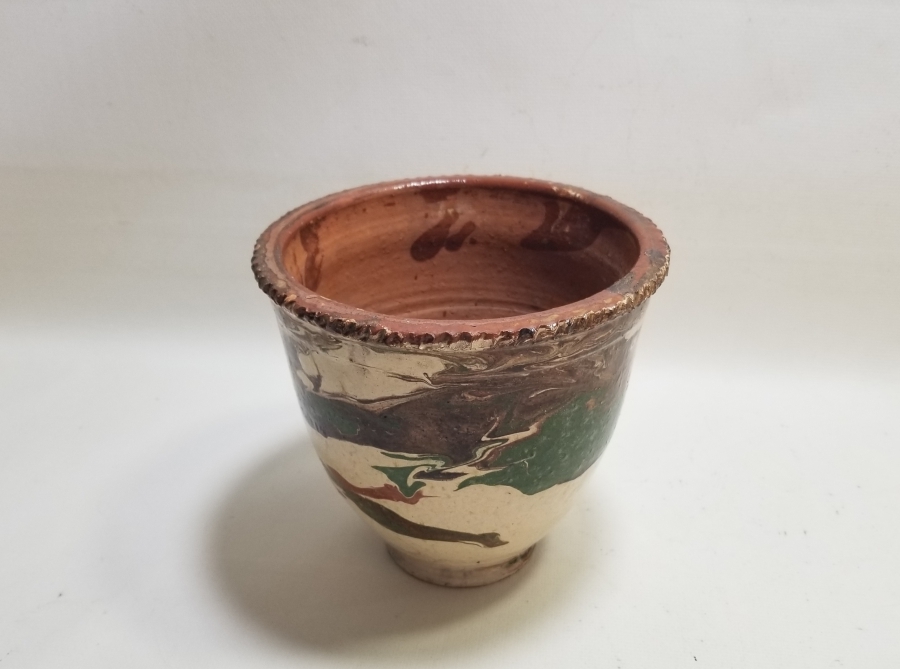 ÜZERİ SIRLI ANTİKA KINIK SAKSI