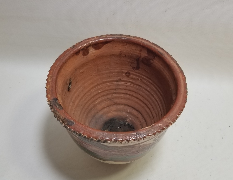 ÜZERİ SIRLI ANTİKA KINIK SAKSI