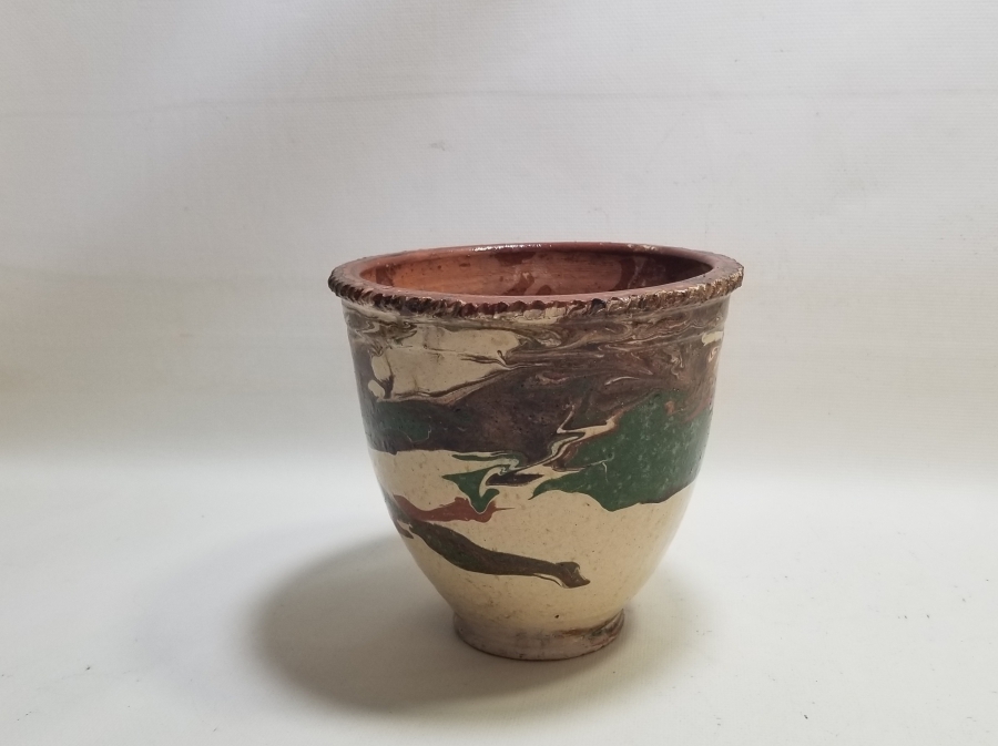 ÜZERİ SIRLI ANTİKA KINIK SAKSI