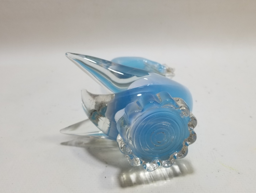 MURANO TARZI ANTİKA KUĞU FORMLU CAM BİBLO