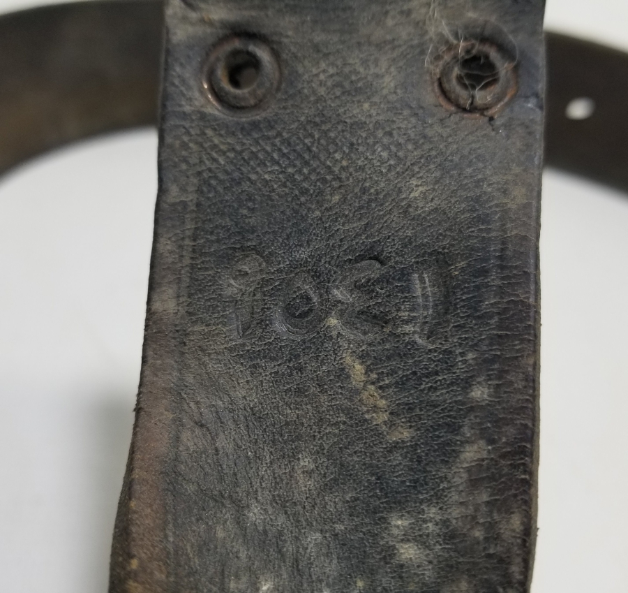 1. DÜNYA SAVAŞI DÖNEMİ ÜZERİ OSMANLICA YAZILI SUBAY KEMERİ