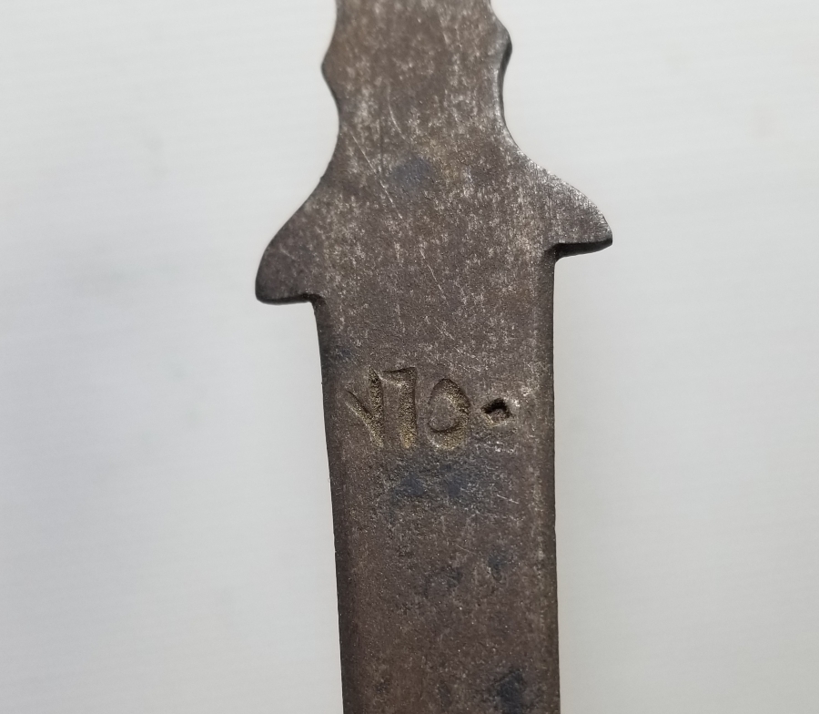 ÜZERİ OSMANLICA SERİ NUMARALI NADİR EL YAPIMI 1. DÜNYA SAVAŞI DÖNEMİ OSMANLI TOP FİŞEĞİ SÖKME APARATI