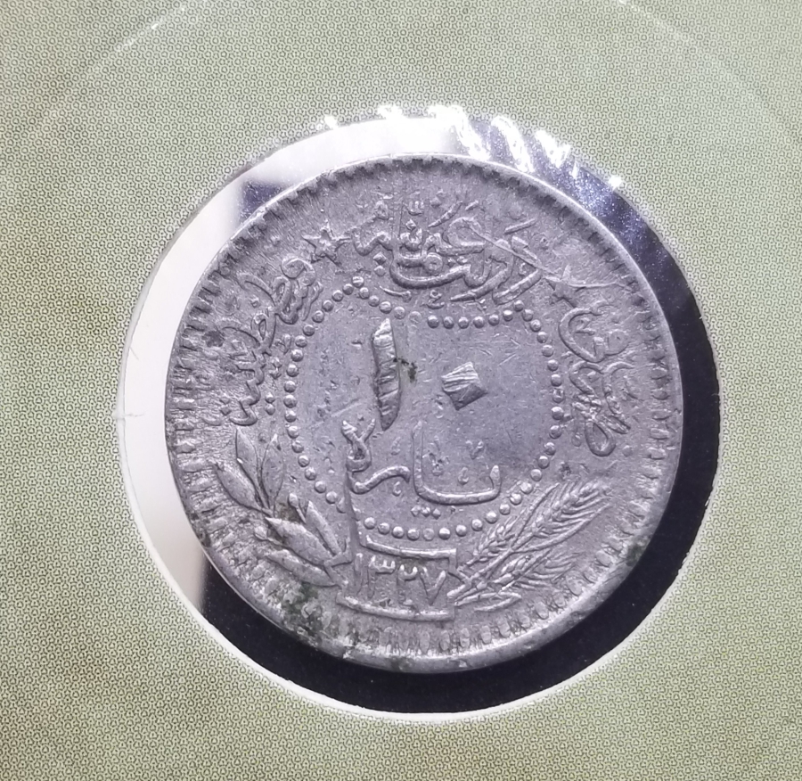 MEHMED REŞAD HAN DÖNEMİ KAPAMASINDA NİKEL 10 PARA