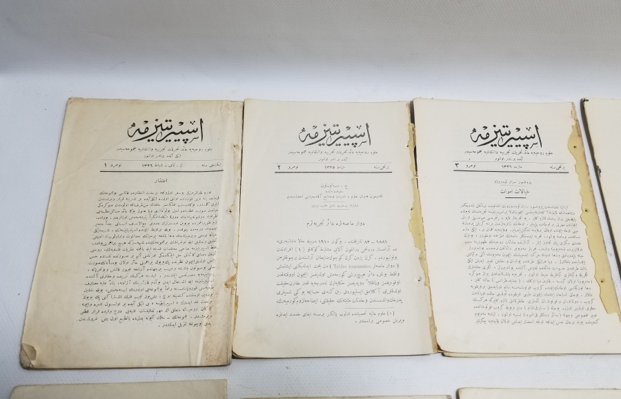 OSMANLI DÖNEMİ ÇOK NADİR İSPİRTİZMA DERGİLERİ LOTU