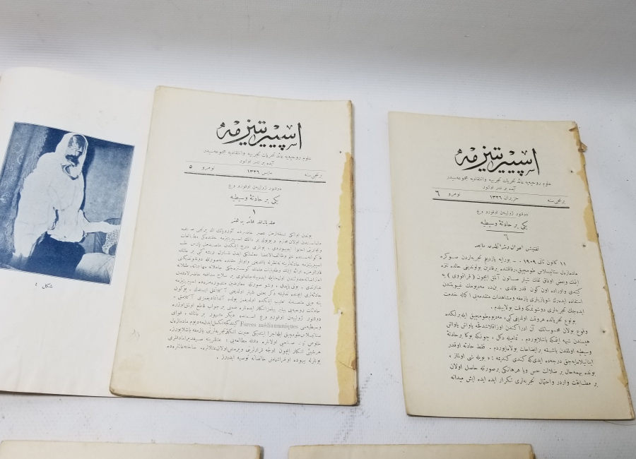 OSMANLI DÖNEMİ ÇOK NADİR İSPİRTİZMA DERGİLERİ LOTU