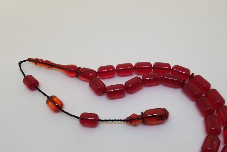 TRAŞ FIRÇASINDAN YAPILMIŞ USTA İŞİ KATALİN TESPİH