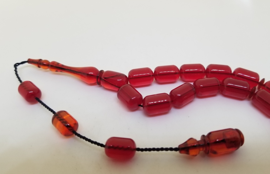 TRAŞ FIRÇASINDAN YAPILMIŞ USTA İŞİ KATALİN TESPİH