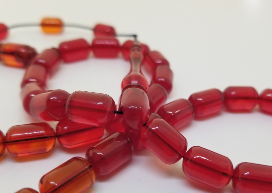 TRAŞ FIRÇASINDAN YAPILMIŞ USTA İŞİ KATALİN TESPİH