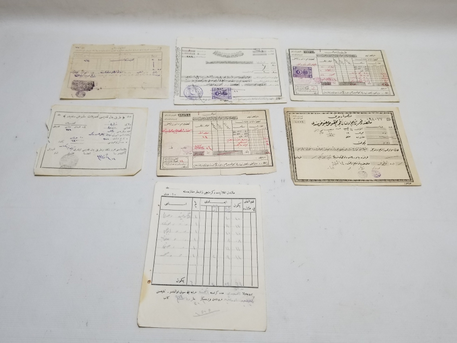 OSMANLI DÖNEMİ MAKBUZ LOTU