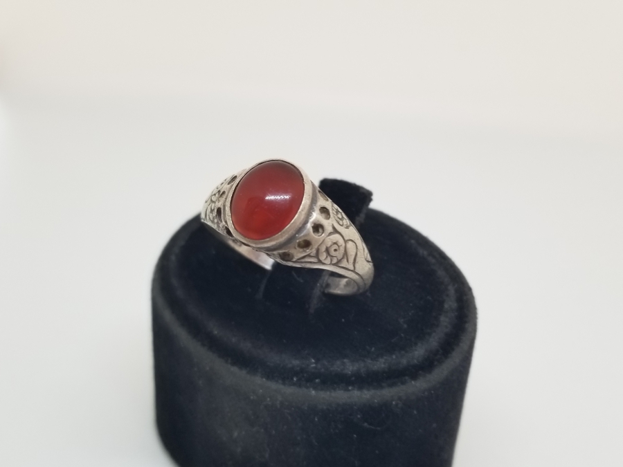 KALEM İŞÇİLİKLİ ANTİKA GÜMÜŞ HAC HATIRASI YÜZÜK