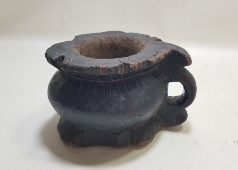 OSMANLI DÖNEMİ EL OYMA AHŞAP DİBEK