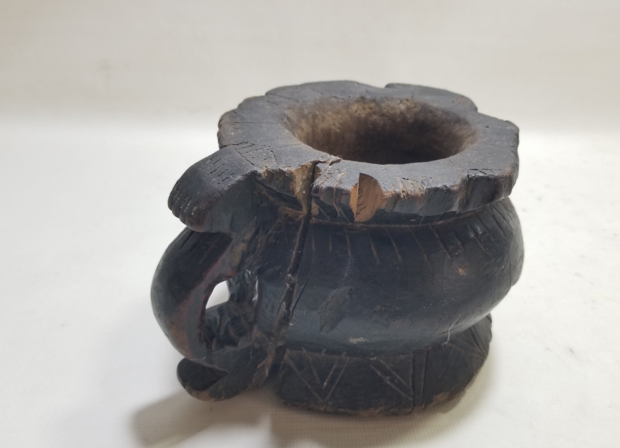 OSMANLI DÖNEMİ EL OYMA AHŞAP DİBEK