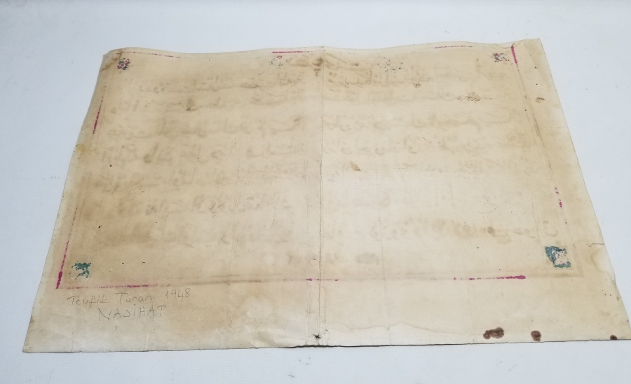 TEVFİK TURAN KETEBELİ EL ÇEKME NADİR NASİHATNAME