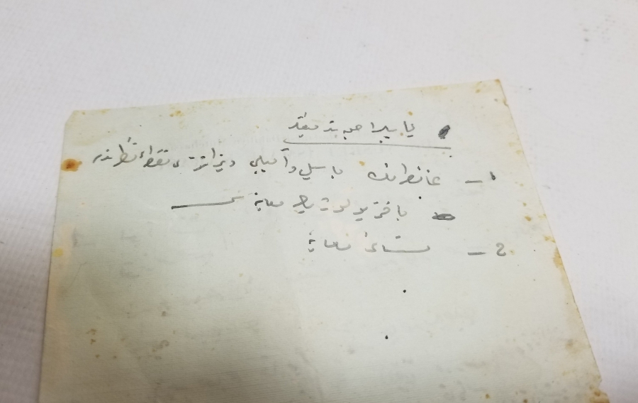 CUMHURİYET BAŞLARI EL YAZMA DOKTOR REÇETESİ