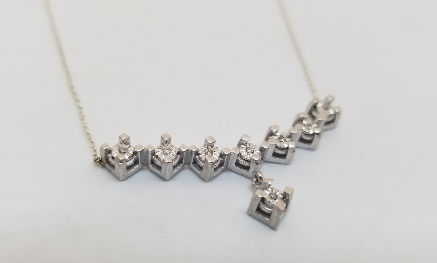 ÖZEL YAPIM PIRLANTA TAŞLI KOLYE - GERDANLIK