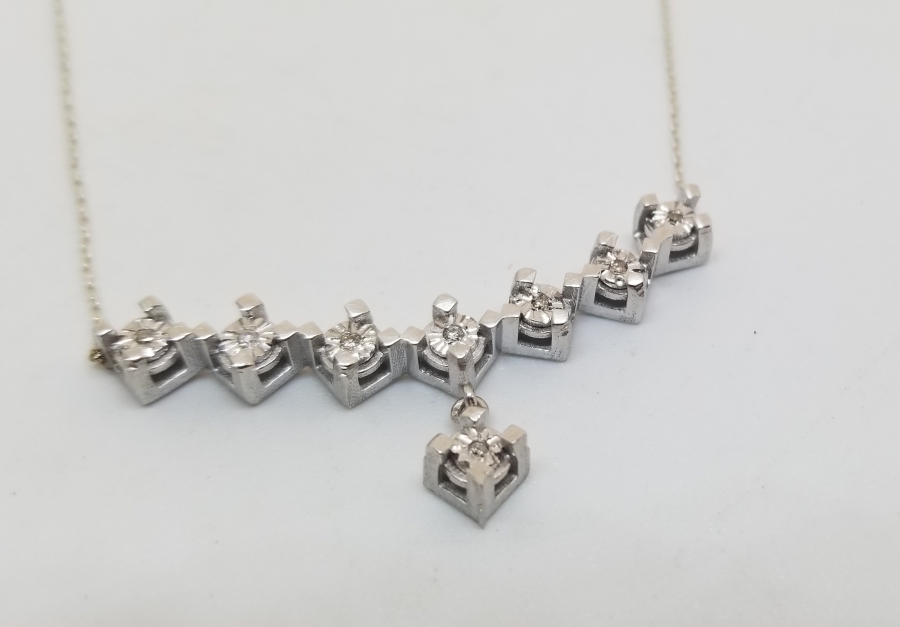 ÖZEL YAPIM PIRLANTA TAŞLI KOLYE - GERDANLIK