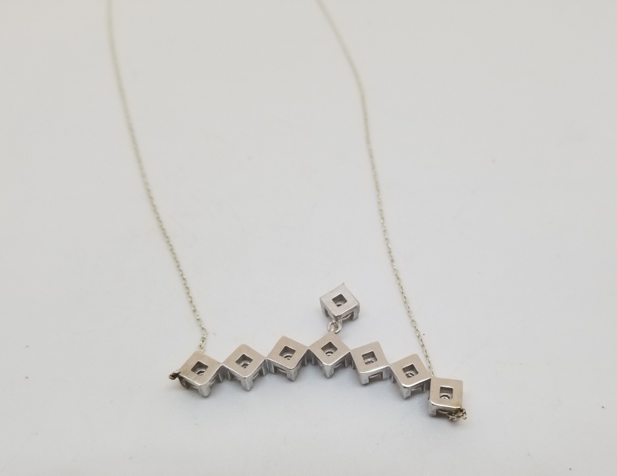 ÖZEL YAPIM PIRLANTA TAŞLI KOLYE - GERDANLIK