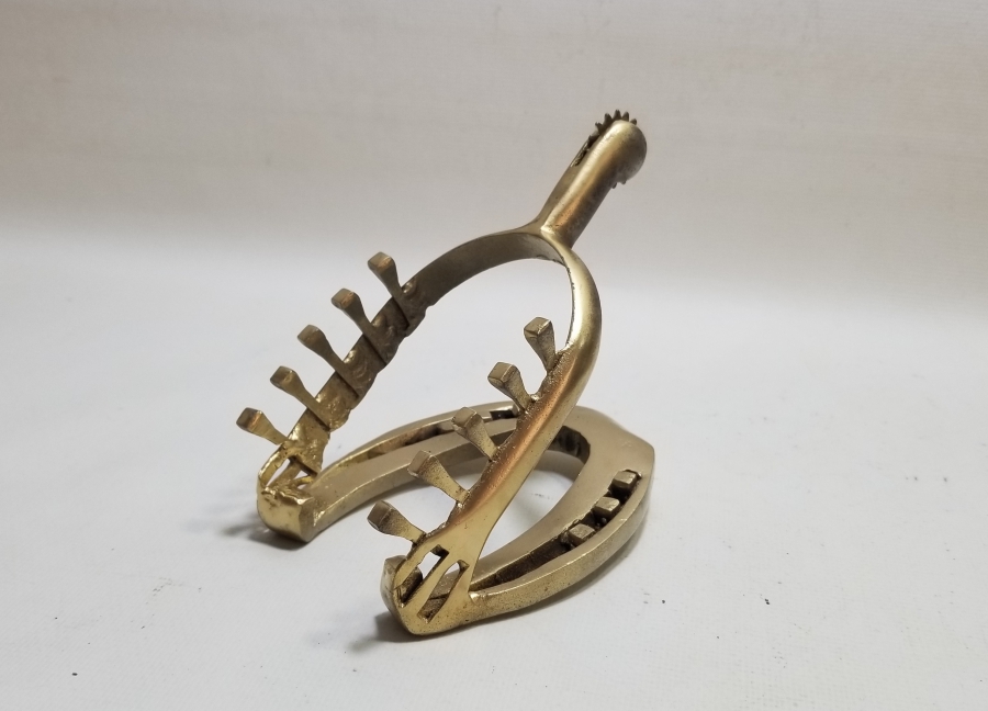 OSMANLI SUBAY MAHMUZU VE AT NALINDAN MAMUL ÖZEL YAPIM KALEM STANDI