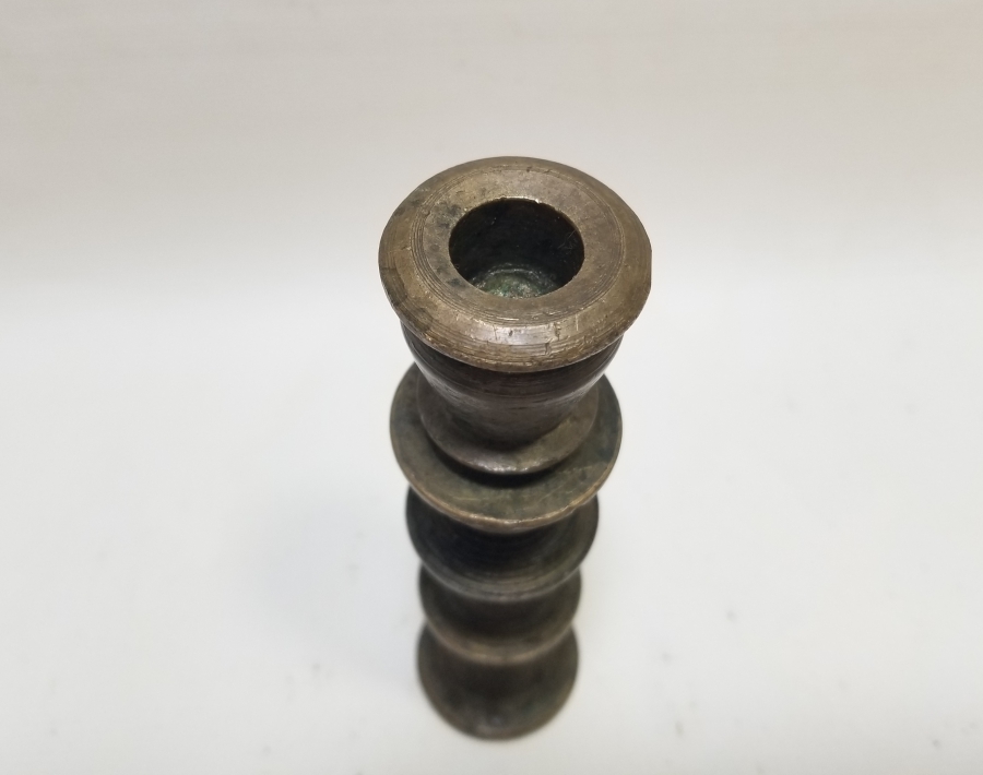 NADİR TİPTE OSMANLI DÖNEMİ BRONZ HATTAT ŞAMDANI