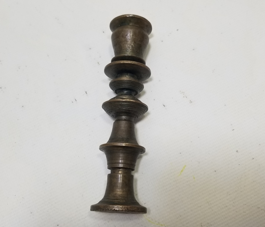 NADİR TİPTE OSMANLI DÖNEMİ BRONZ HATTAT ŞAMDANI