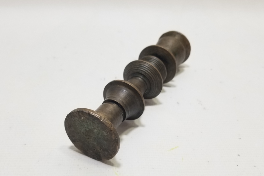 NADİR TİPTE OSMANLI DÖNEMİ BRONZ HATTAT ŞAMDANI