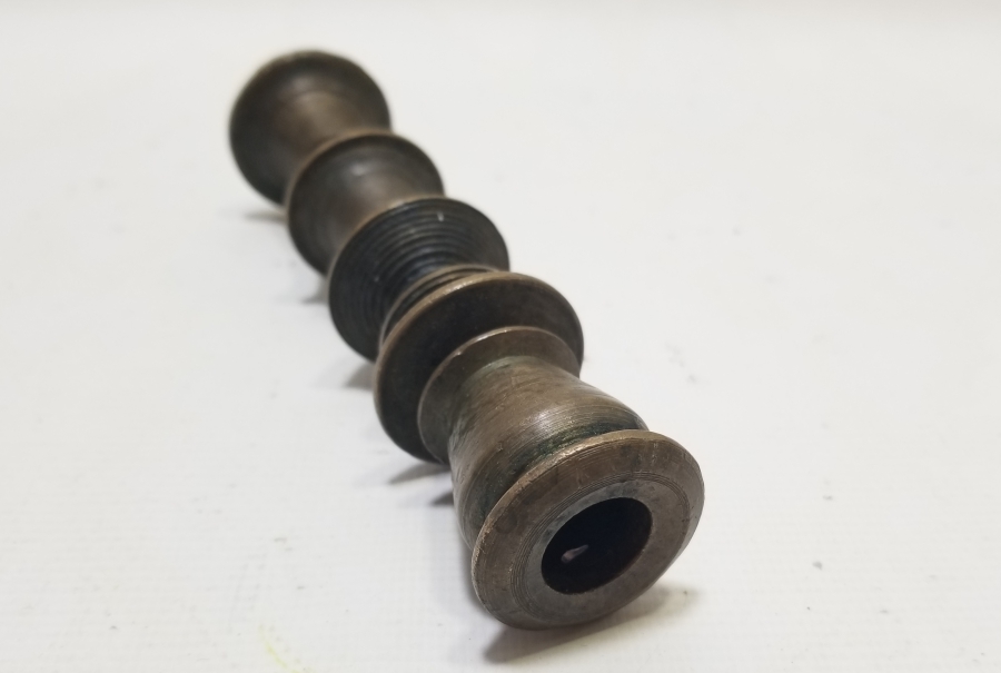 NADİR TİPTE OSMANLI DÖNEMİ BRONZ HATTAT ŞAMDANI