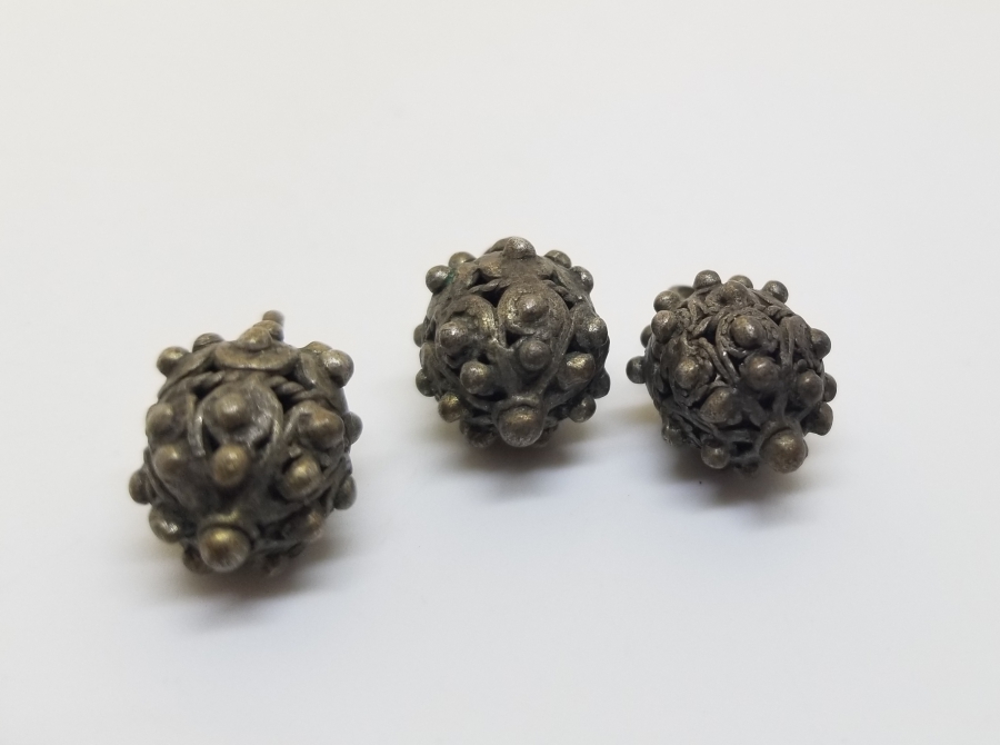 OSMANLI DÖNEMİ TELKARİ İŞÇİLİKLİ ÇOK NADİR KÖSTEK TOPLARI / KOZALARI