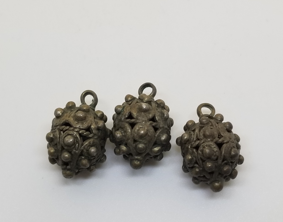 OSMANLI DÖNEMİ TELKARİ İŞÇİLİKLİ ÇOK NADİR KÖSTEK TOPLARI / KOZALARI