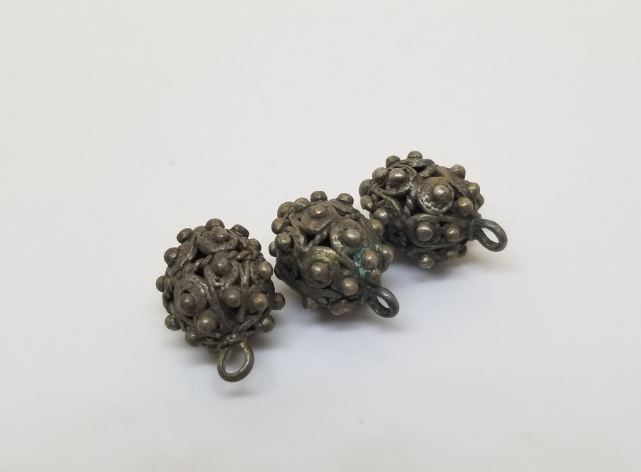 OSMANLI DÖNEMİ TELKARİ İŞÇİLİKLİ ÇOK NADİR KÖSTEK TOPLARI / KOZALARI