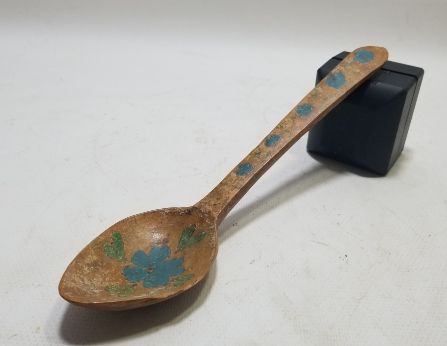 EL BOYAMA ANTİKA TAHTA KAŞIK