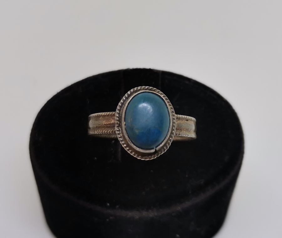 LAPİS TAŞLI ÖZEL YAPIM GÜMÜŞ YÜZÜK