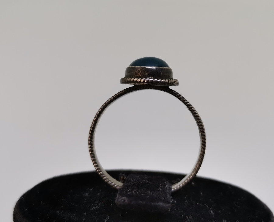 LAPİS TAŞLI ÖZEL YAPIM GÜMÜŞ YÜZÜK