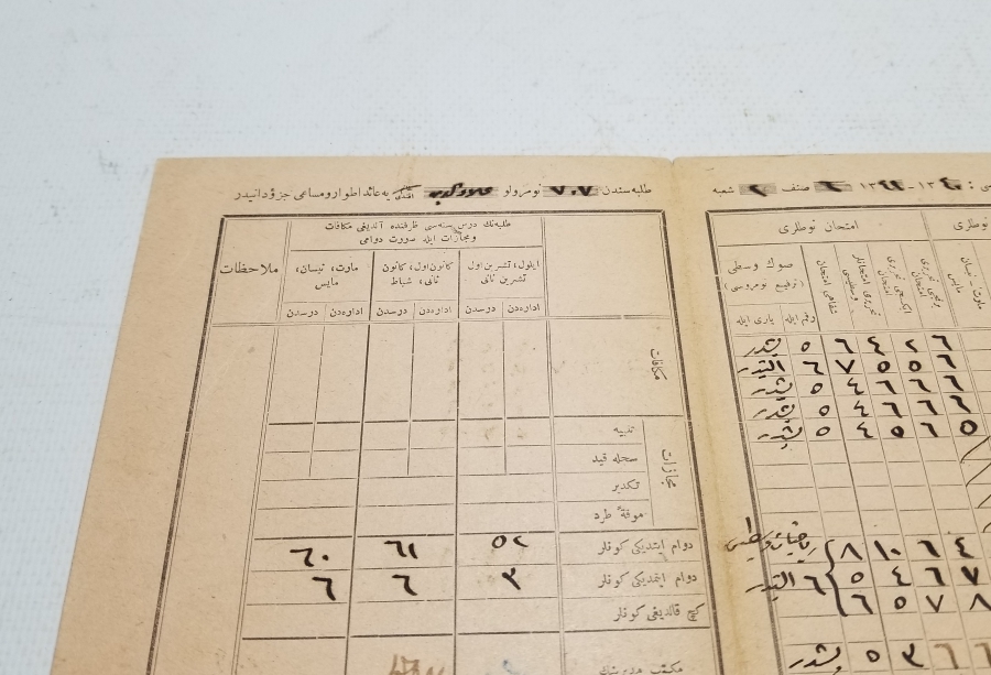 CUMHURİYETİMİZİN İLK KARNESİ